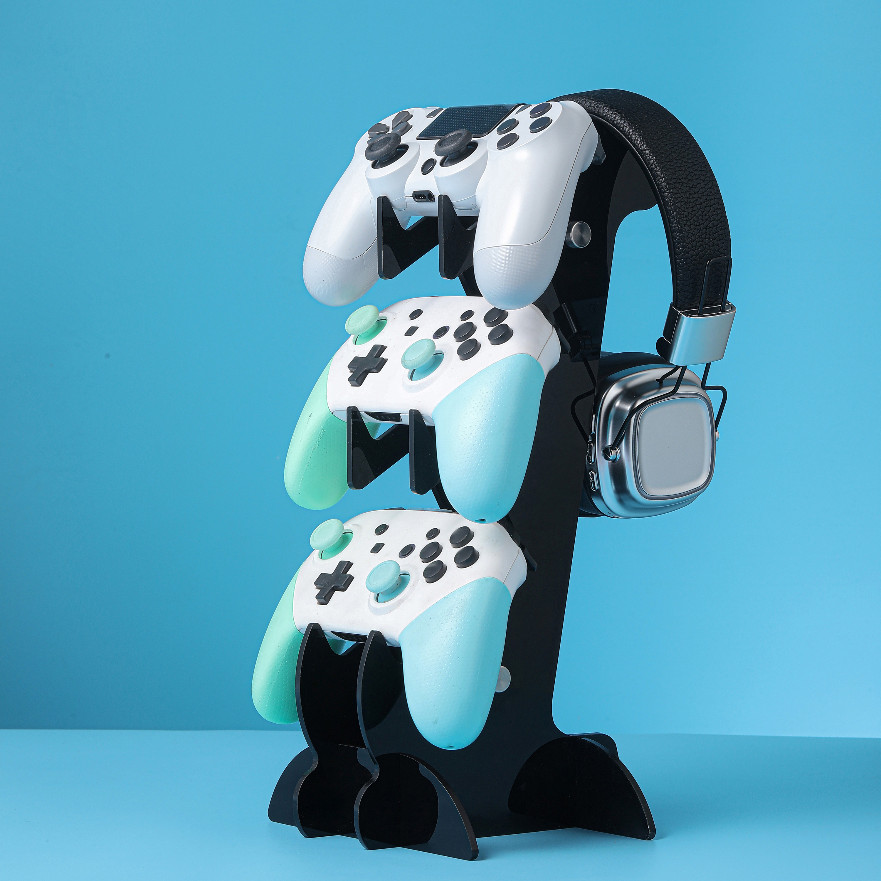 Headphone Hook Under - Suitable for PS5/PS4/Xbox/Switch universal controller/headphone three-layer
