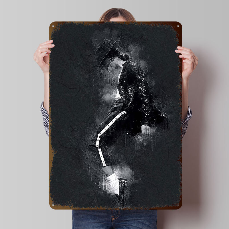 Desk Setup Poster - Michael Jackson Tinplate Posters Customizable Wall