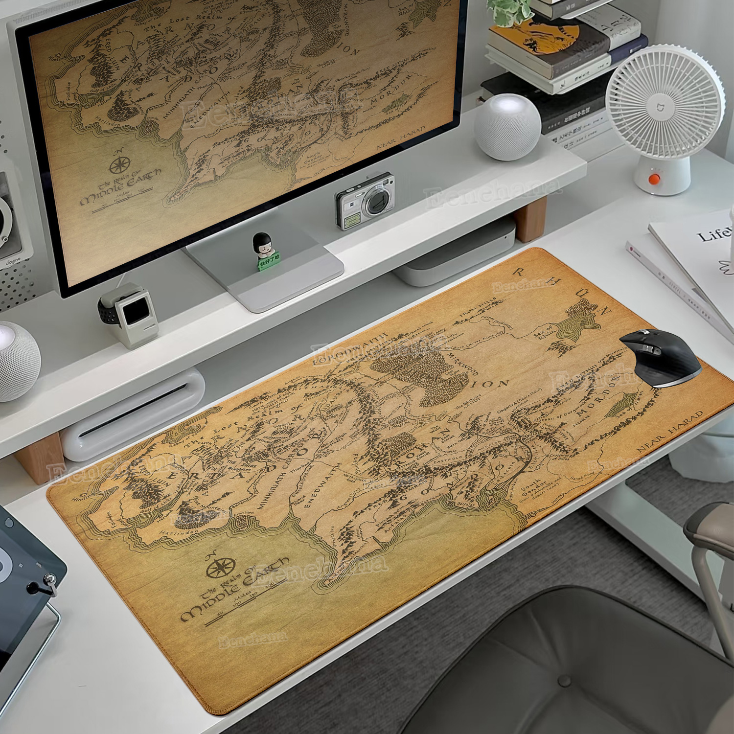 Desk Setup Gear - The L-Lord of The Ring Large