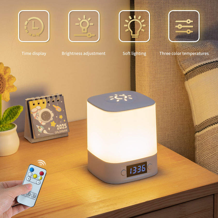 Desk Setup White - LED Table Lamp USB Rechargeable With