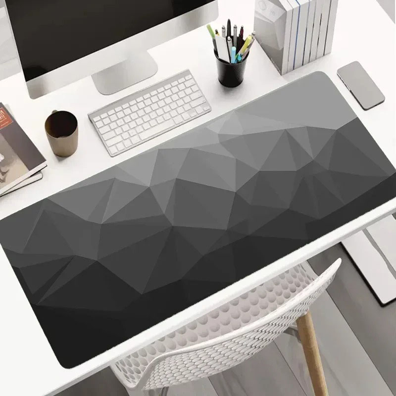 Modern Dark Geometric Tableclo - Desk Setup Grey ulasan dan harga