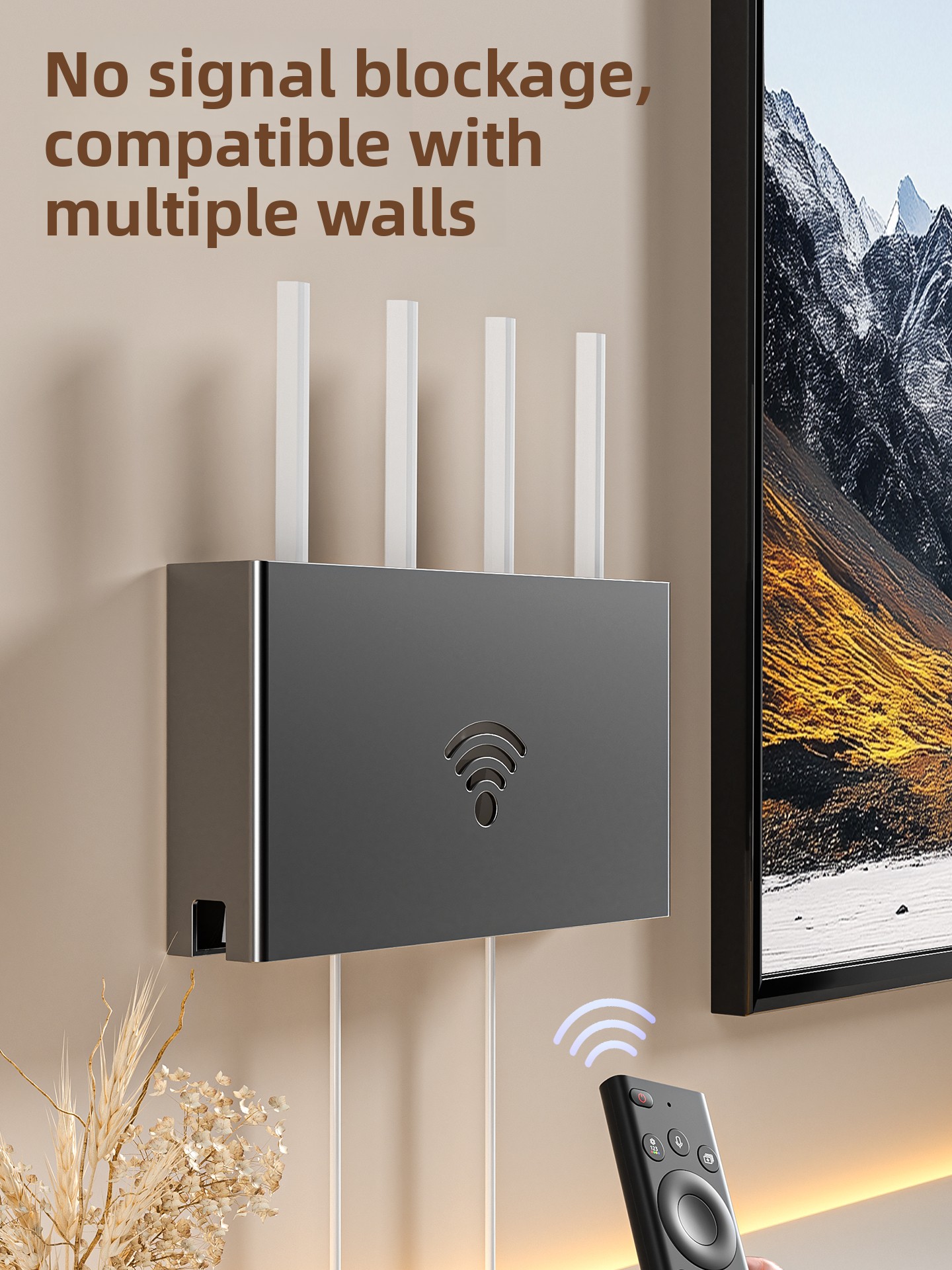Wall-Mounted Router Storage Bo - Cable Box Organizer ulasan dan harga