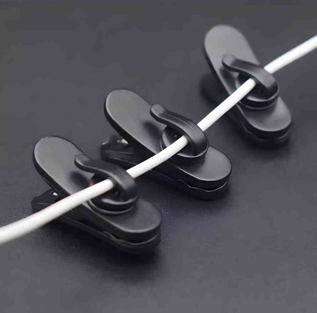 10pcs Rotating Earphone Cable  - Headphone Hook Under ulasan dan harga