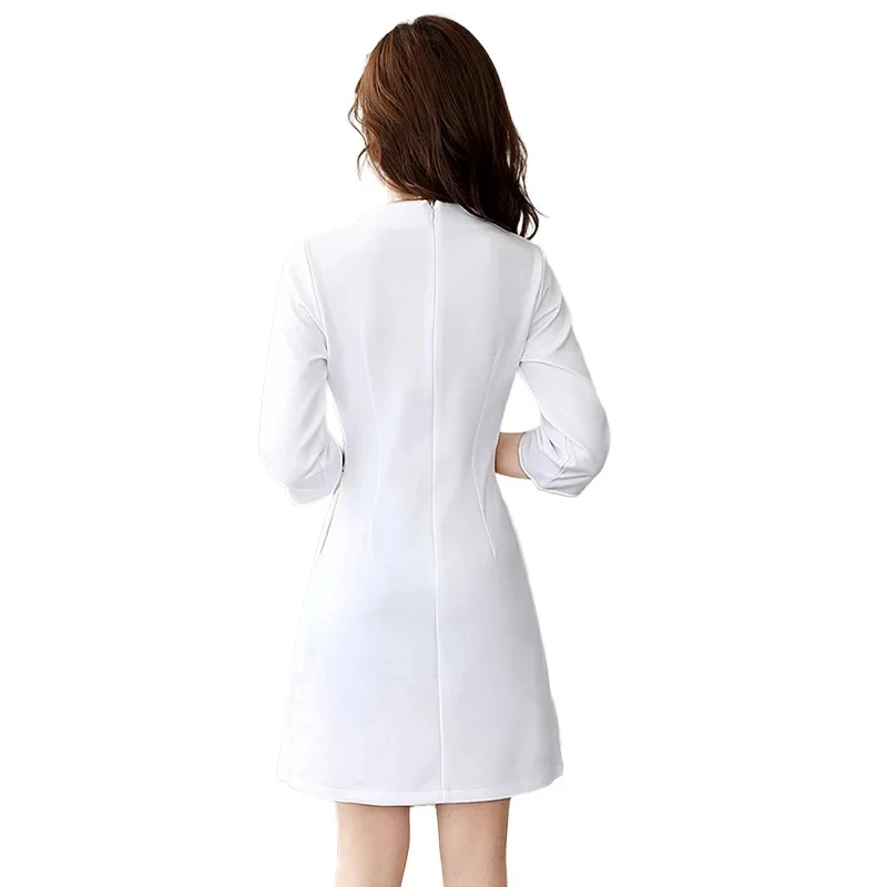 Beauty Uniform Spa Hotel Front - Desk Setup White ulasan dan harga