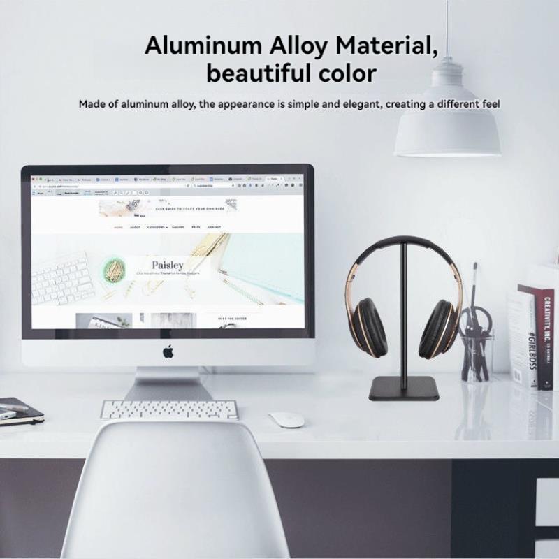 Universal Headphone Holder Rac - Headphone Hook Under ulasan dan harga