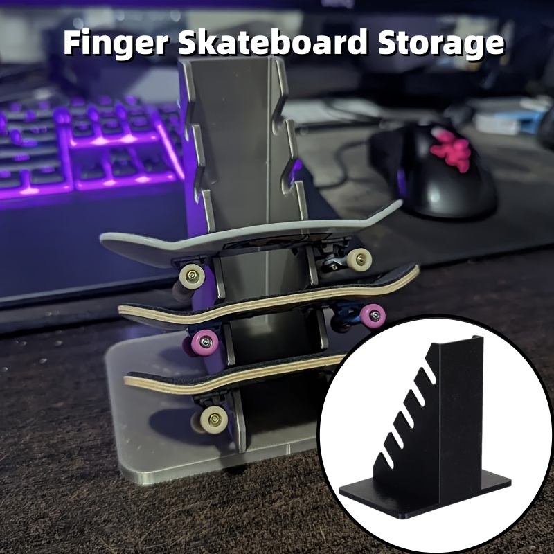 1PCS Finger Skateboard Display - Desk Setup Shelves ulasan dan harga