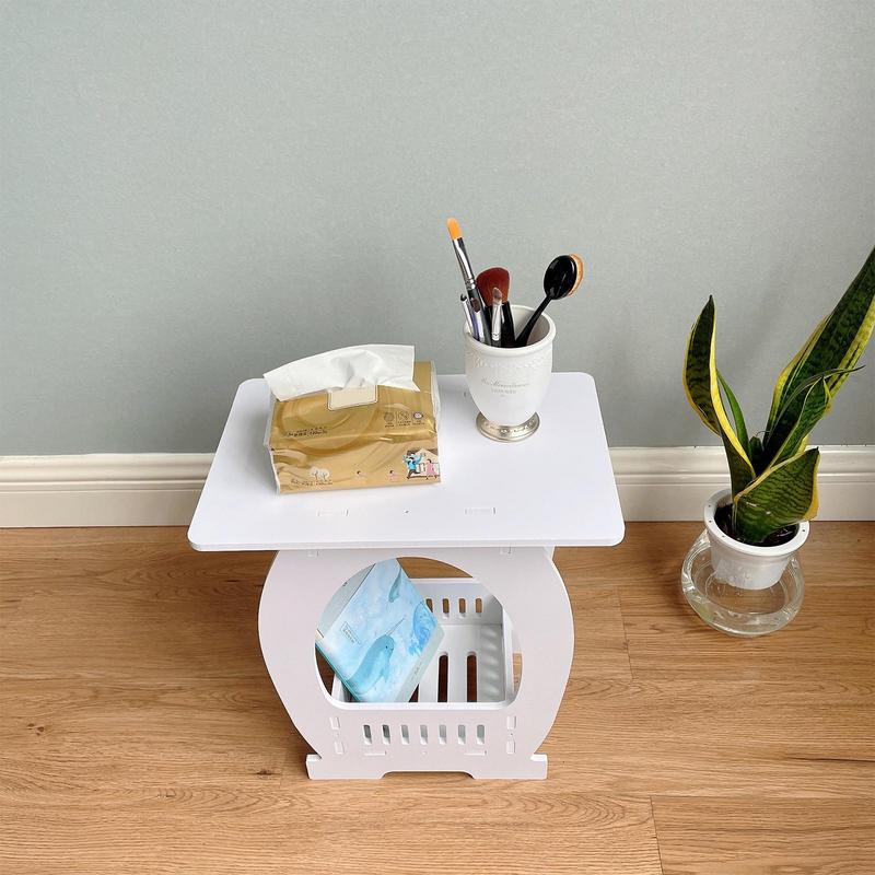 End Table White Nightstand Cof - Desk Setup White ulasan dan harga