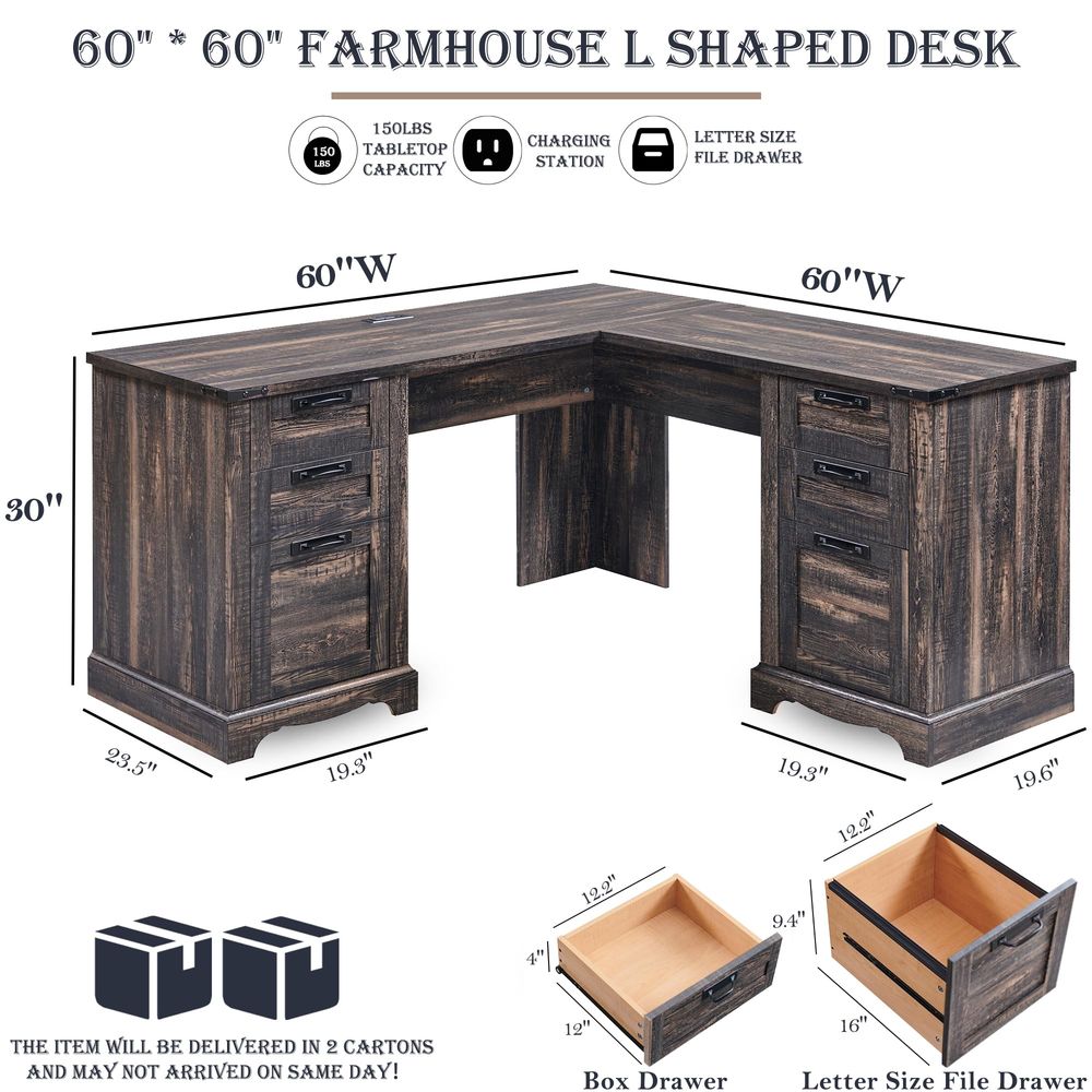 Specialties Computer Desk with - Desk Setup Grey ulasan dan harga