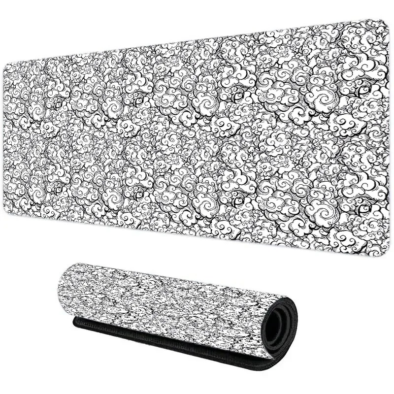 Japanese Dark Cloud Desk Mat V - Desk Setup Grey ulasan dan harga