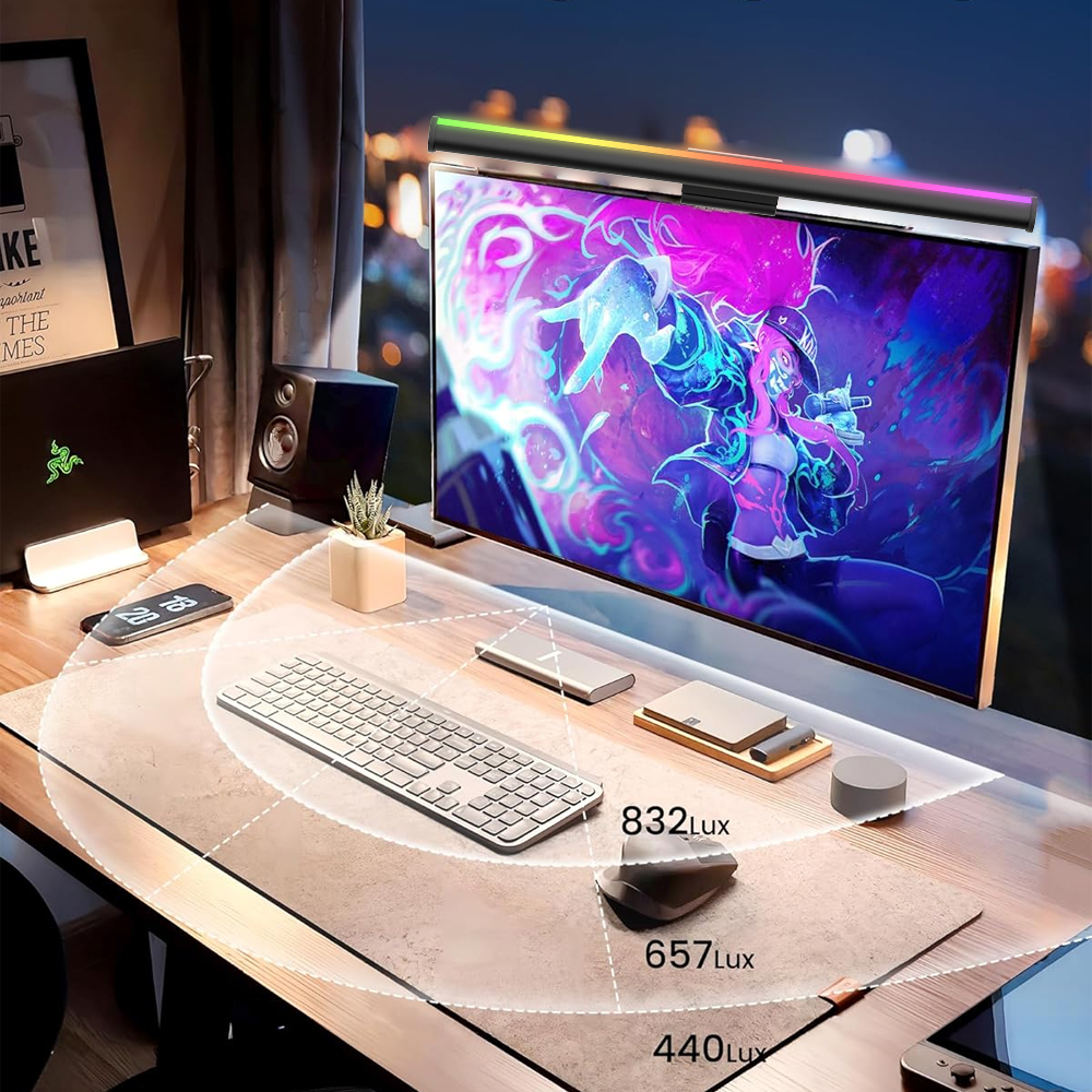 Screen Hanging Lamp Monitor Li - Desk Setup Gear ulasan dan harga