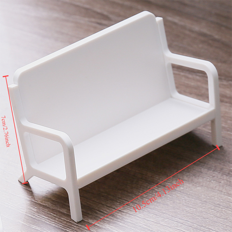 1pc Simple White Bench Style B - Desk Setup White ulasan dan harga