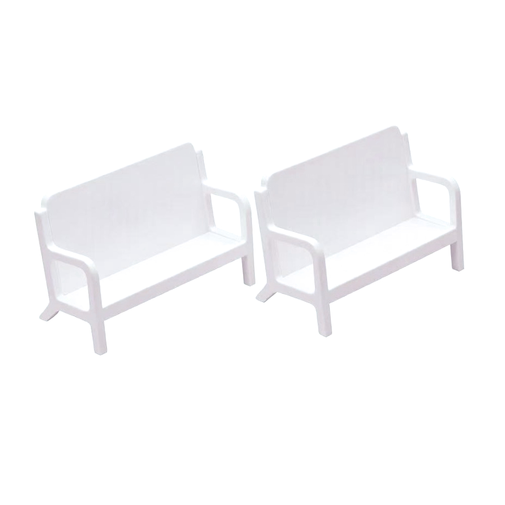 1pc Simple White Bench Style B - Desk Setup White ulasan dan harga
