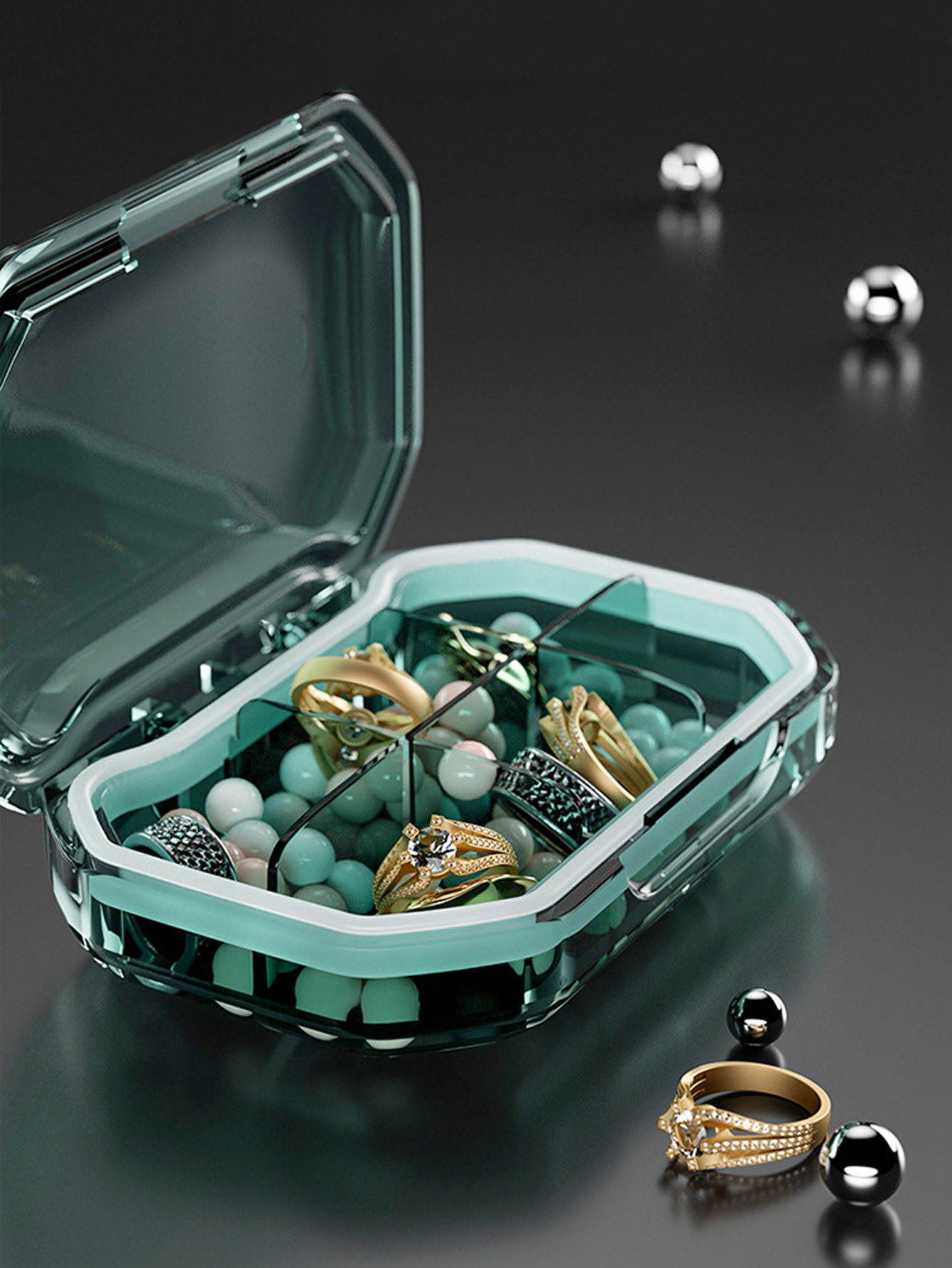 4/6 Grids Travel Portable Mini - Cable Box Organizer ulasan dan harga