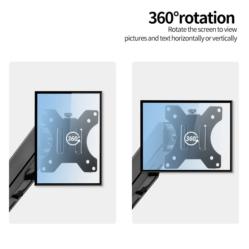 Universal Monitor Arm & Brazo  - Desk Setup White ulasan dan harga