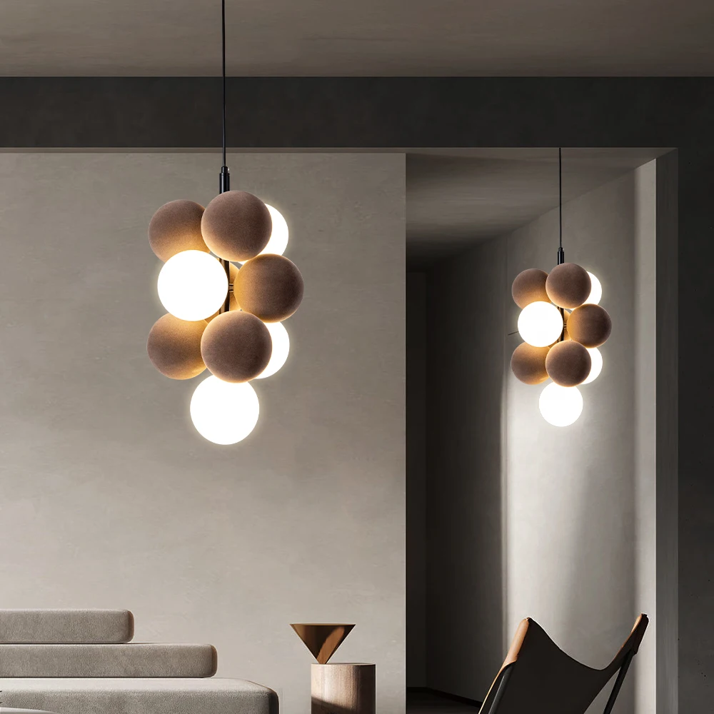 Post-modern Art LED Chandelier - Desk Setup White ulasan dan harga