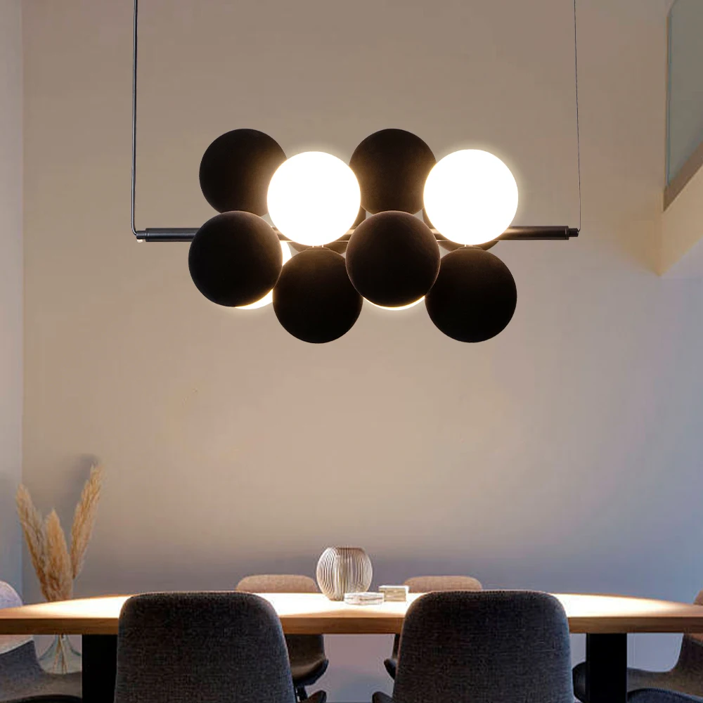 Post-modern Art LED Chandelier - Desk Setup White ulasan dan harga