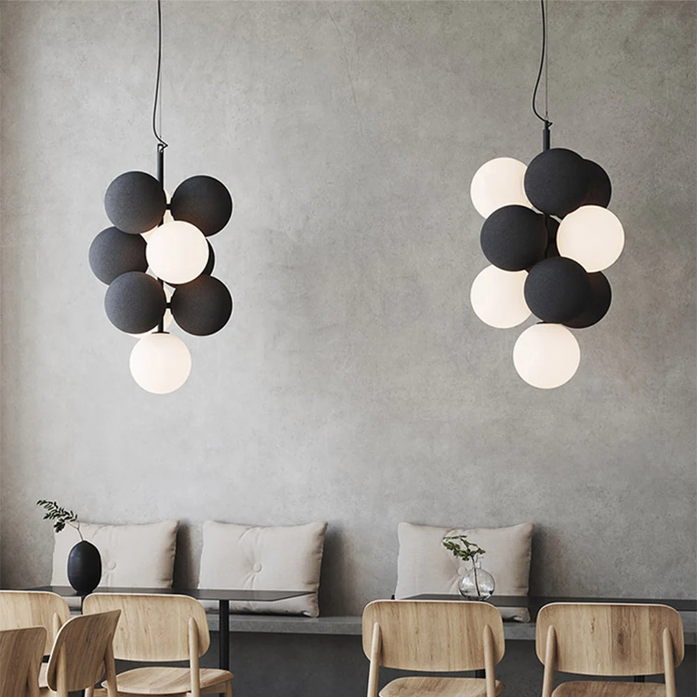 Post-modern Art LED Chandelier - Desk Setup White ulasan dan harga