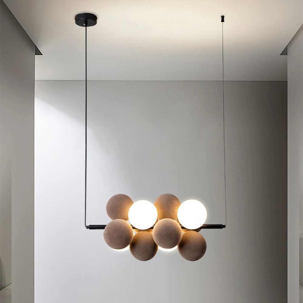 Post-modern Art LED Chandelier - Desk Setup White ulasan dan harga