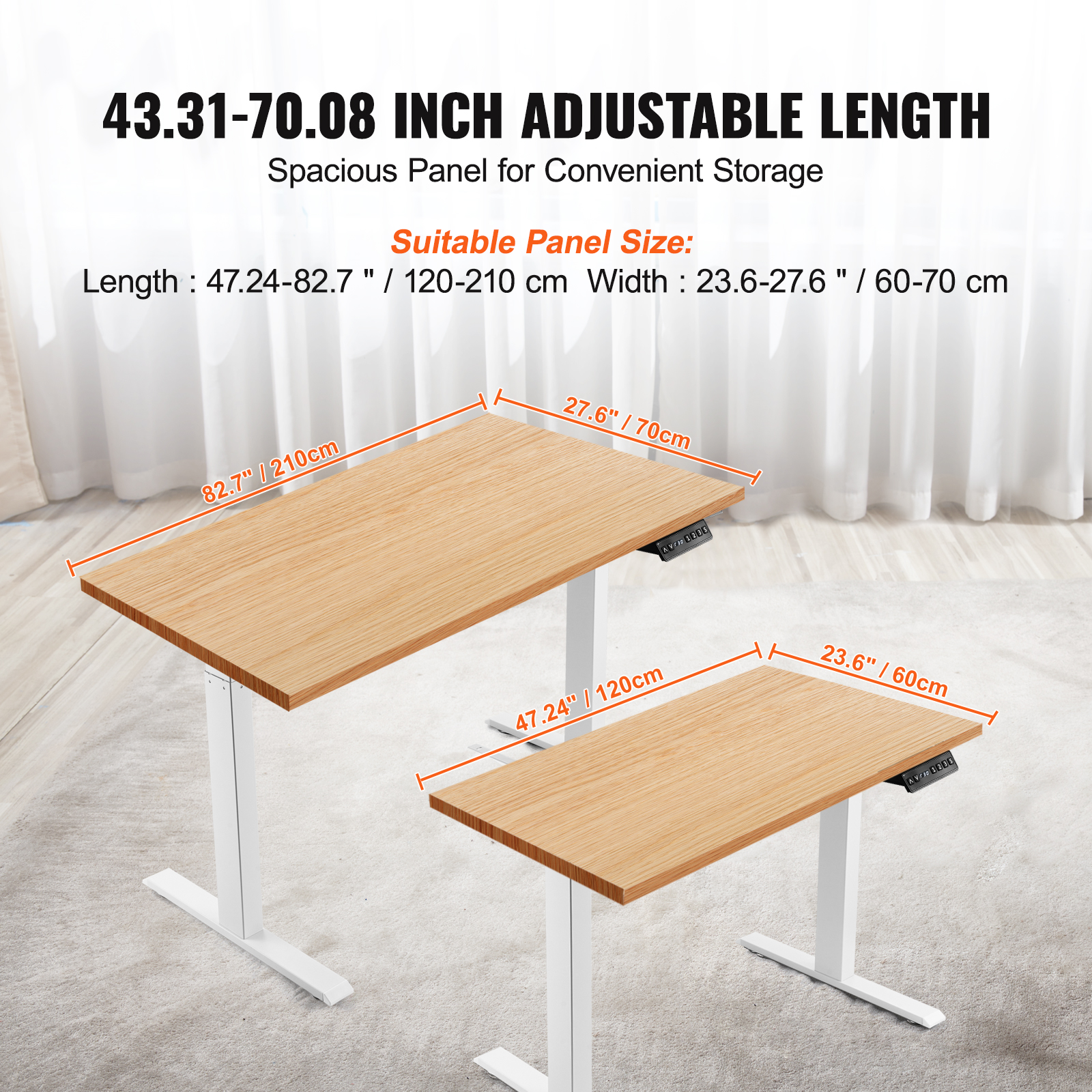 SucceBuy Standing Desk Frame   - Desk Setup White ulasan dan harga