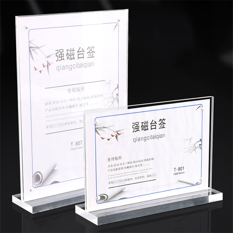 Acrylic Menu Sign Holder POP D - Desk Setup Poster ulasan dan harga