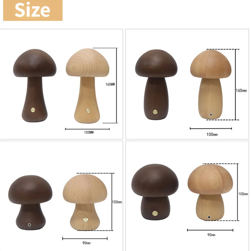 Cute Mushroom LED Night Light  - Desk Setup White ulasan dan harga
