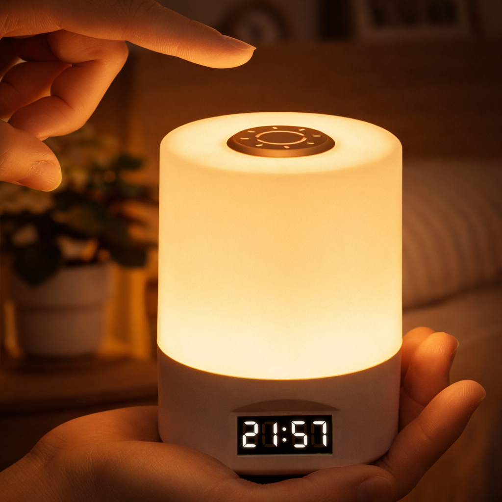 Touch Control Bedside Night Li - Desk Setup White ulasan dan harga