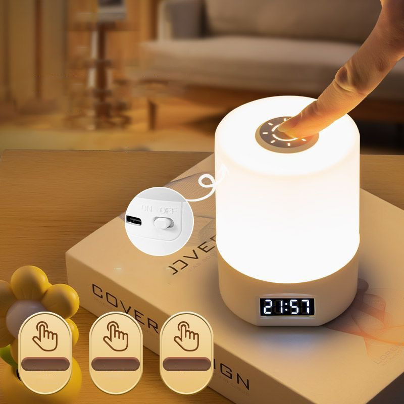 Touch Control Bedside Night Li - Desk Setup White ulasan dan harga
