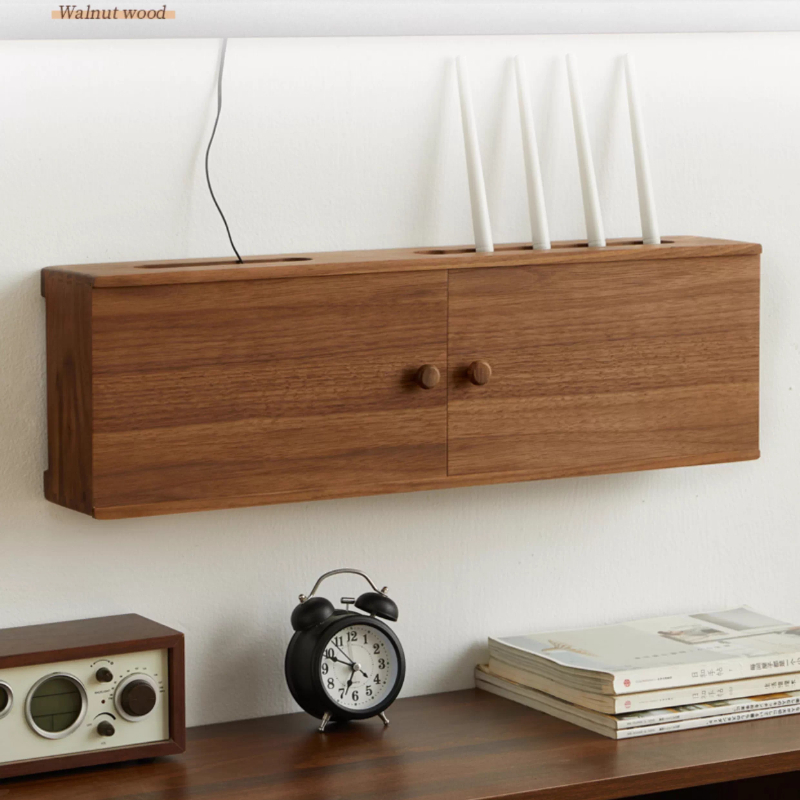 Solid Wood Router Organizer wi - Cable Box Organizer ulasan dan harga