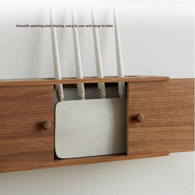 Solid Wood Router Organizer wi - Cable Box Organizer ulasan dan harga