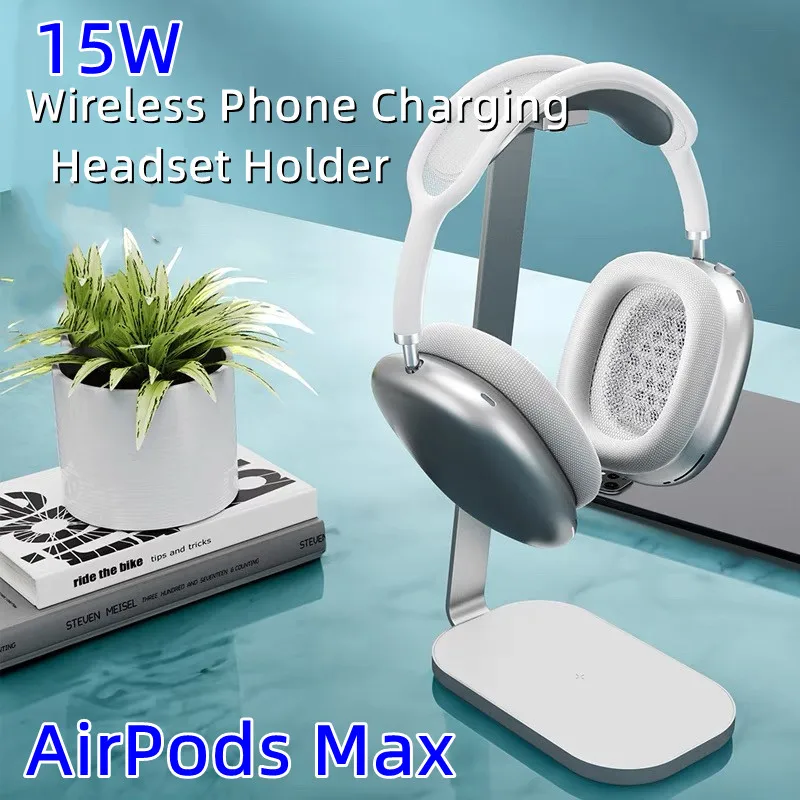 15W Wireless Charger for AirPo - Headphone Hook Under ulasan dan harga
