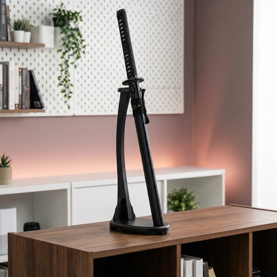 Vertical Katana Stand Sword Sh - Desk Setup Shelves ulasan dan harga
