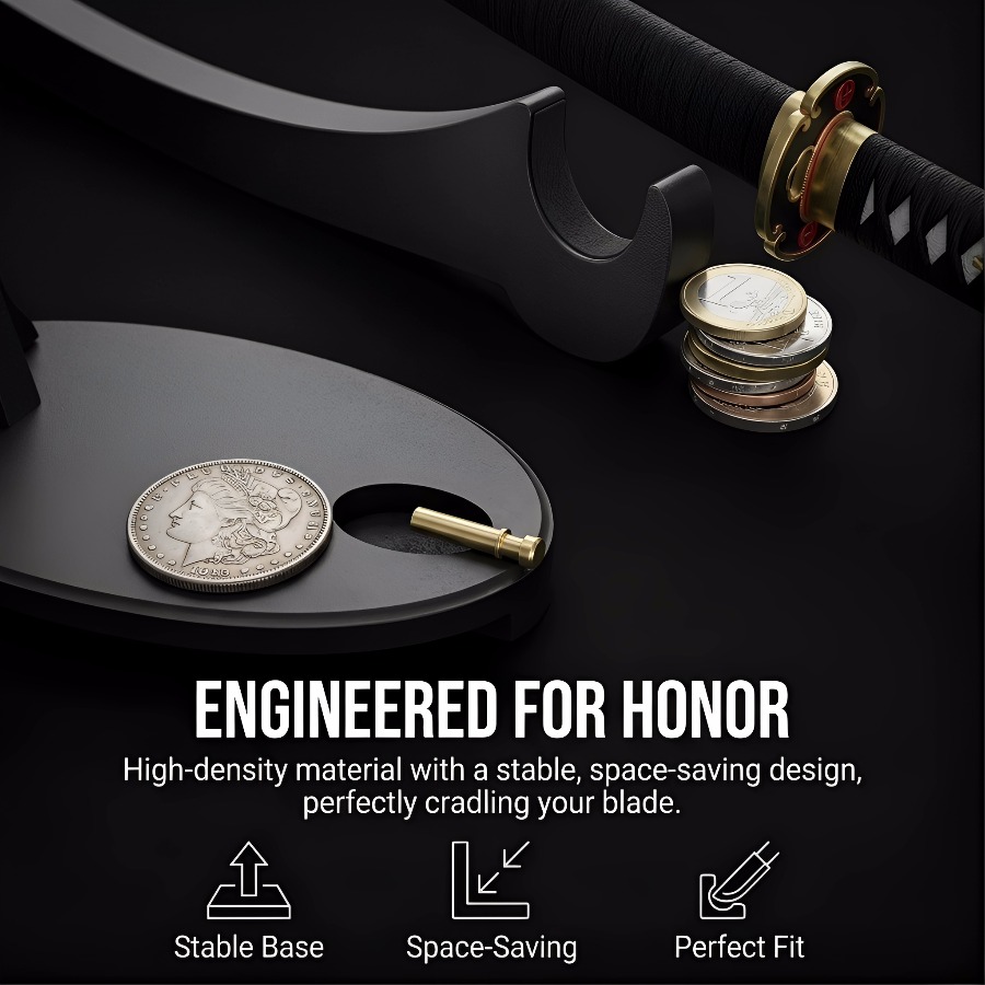 Vertical Katana Stand Sword Sh - Desk Setup Shelves ulasan dan harga