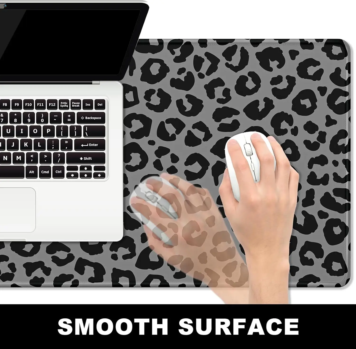 Stylish Grey Black Leopard Pri - Desk Setup Grey ulasan dan harga