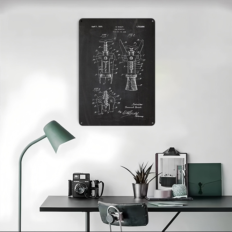1928 Cork Extractor Tinplate P - Desk Setup Poster ulasan dan harga